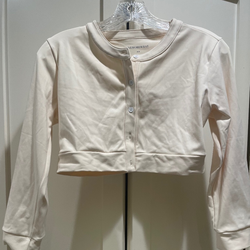 We Wore What Cropped Cardigan